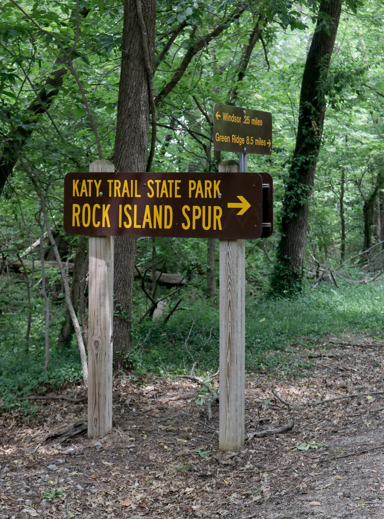 The Rock Island Spur connects the trails